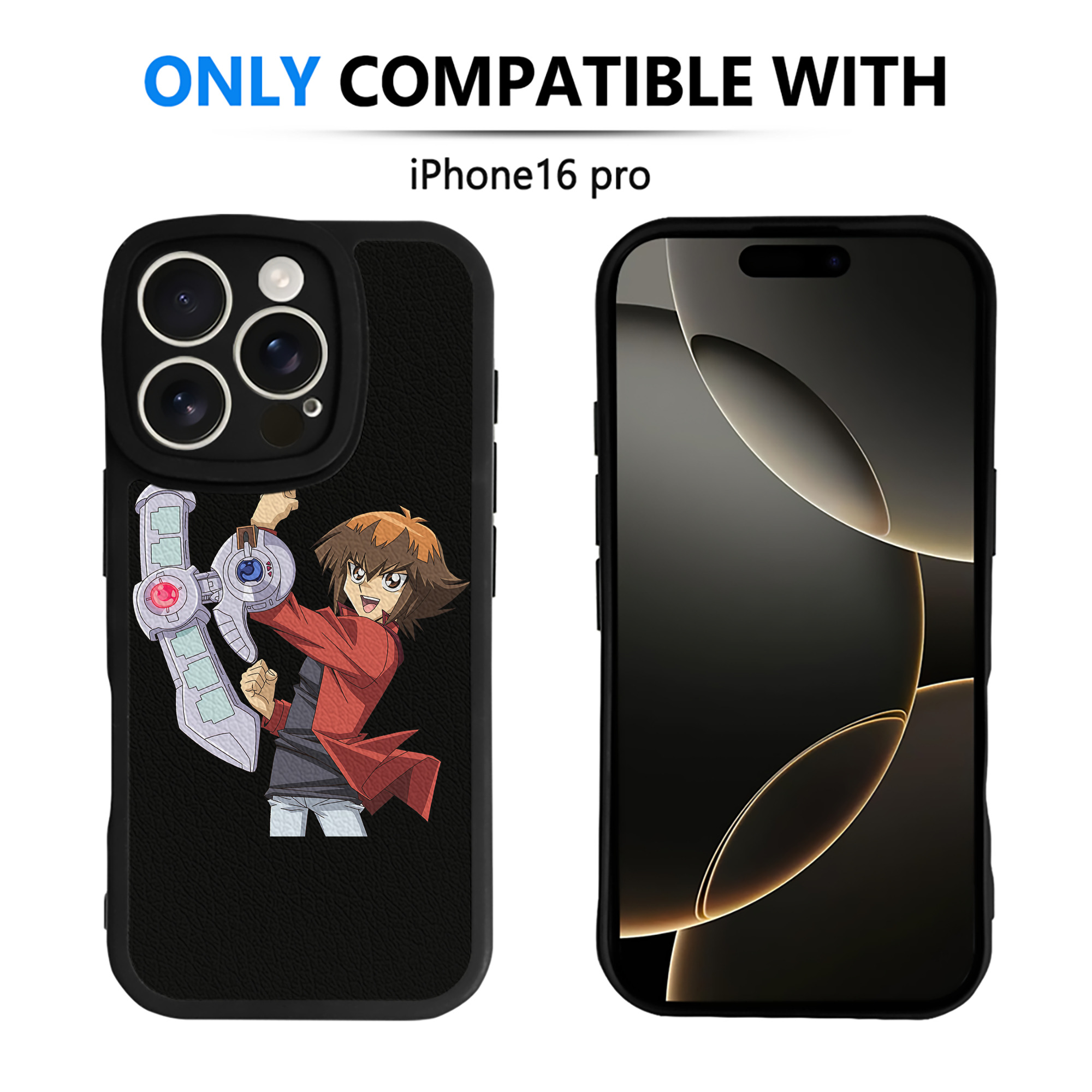 （画像用） 遊☆戯☆王 Yu-Gi-Oh! 【iPhone 16シリーズ対応】シリコンスマホケース（レザー調） 材質：シリコン